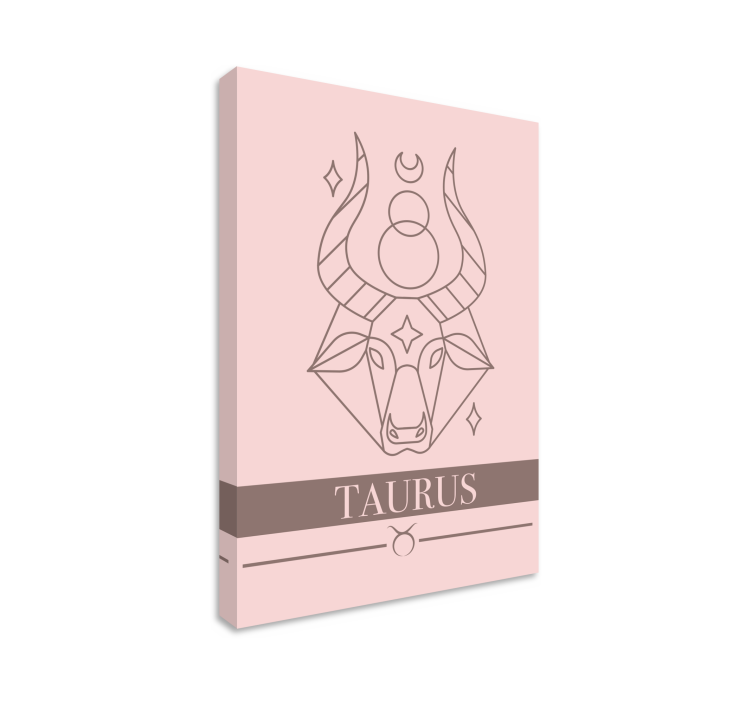 Superhero canvas art taurus symbol representation - TenStickers