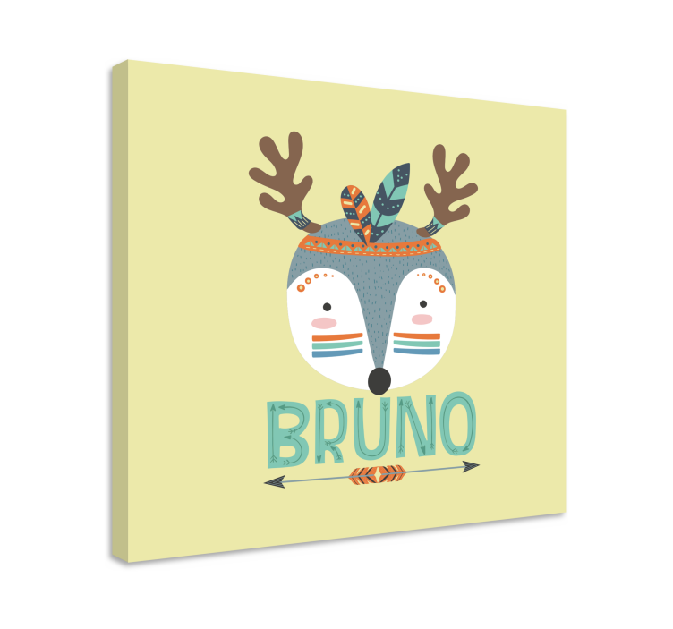 Nordic Forest Animal cocktail canvas - TenStickers