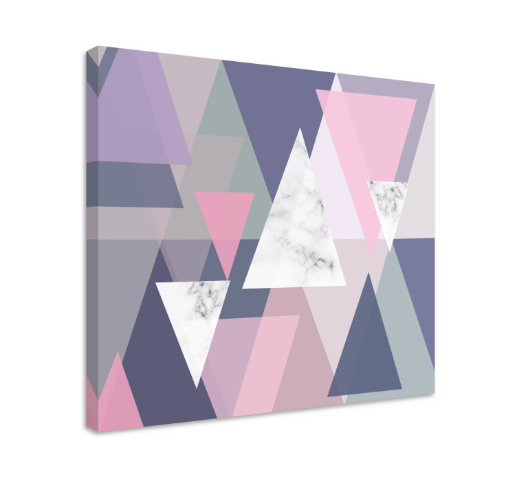 Geometric canvas abstract triangular designs - TenStickers