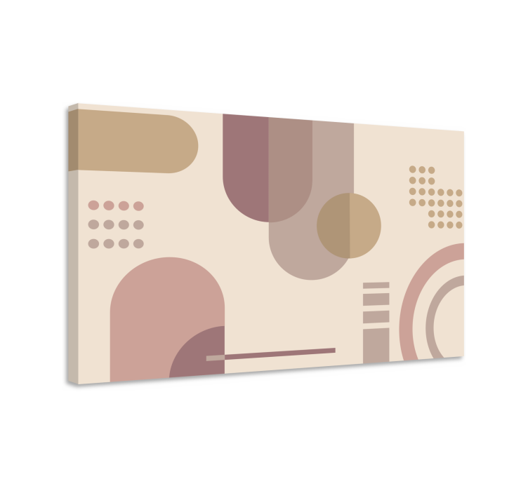 Modern canvas art geometric abstract forms - TenStickers