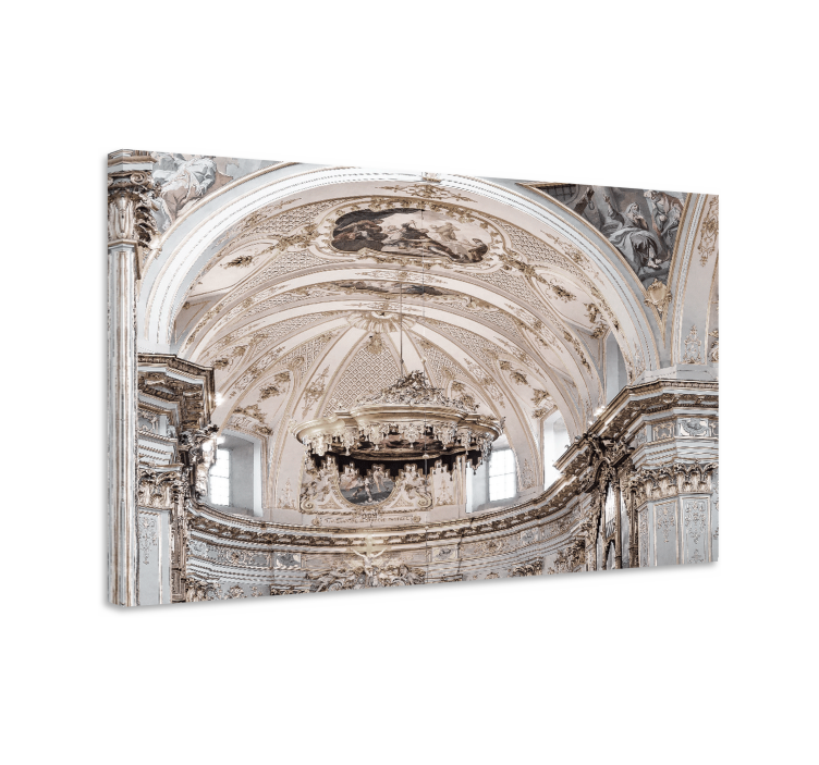 Canvas art church interior features - TenStickers