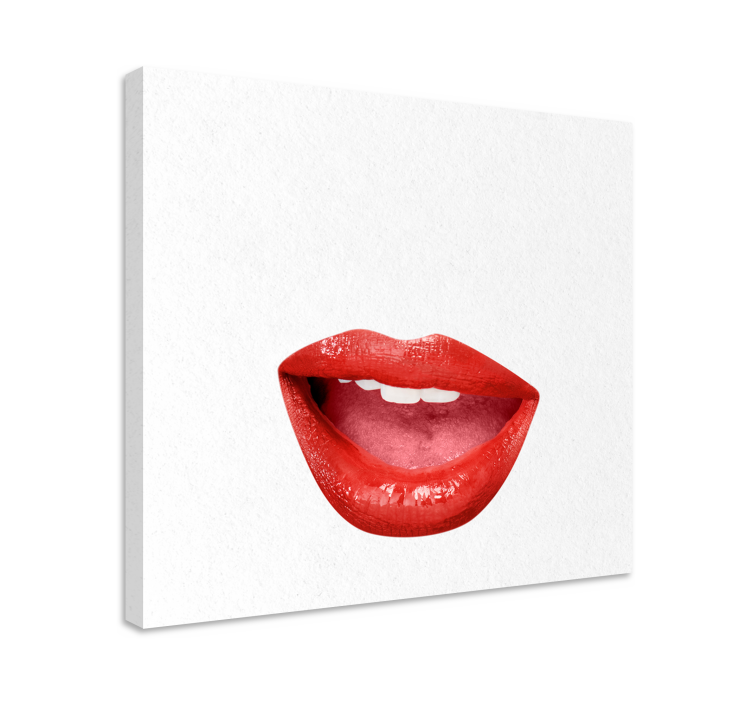 People canvas lips portrait - TenStickers