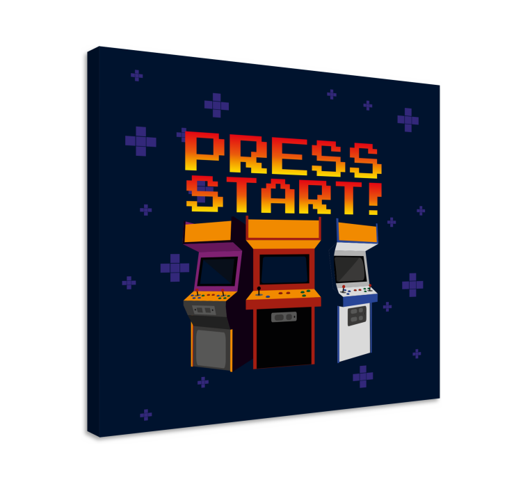 Video game framed wall art retro arcade machines - TenStickers