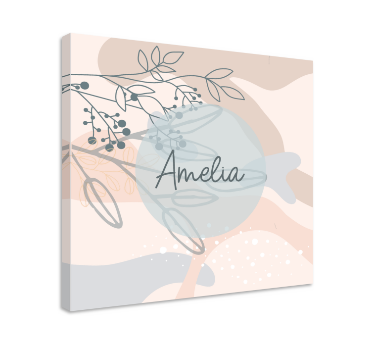 Custom canvas print amelia's personalized canvas - TenStickers