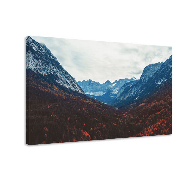 Landscape canvas mountain valley vista - TenStickers