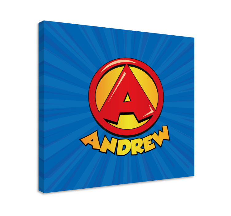 Super initial letter nursery canvas - TenStickers