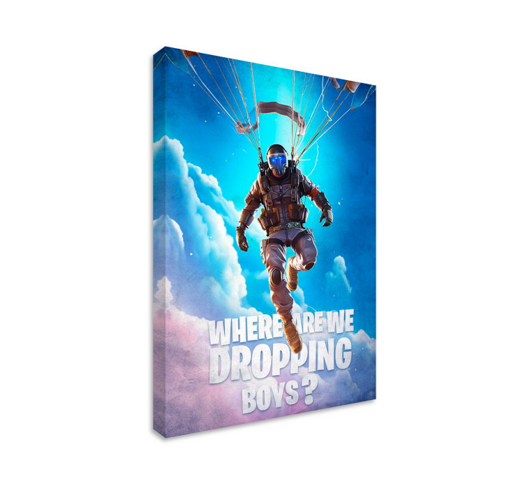 where are we dropping video game framed wall art - TenStickers