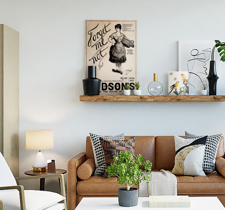 Vintage ad poster retro canvas - TenStickers