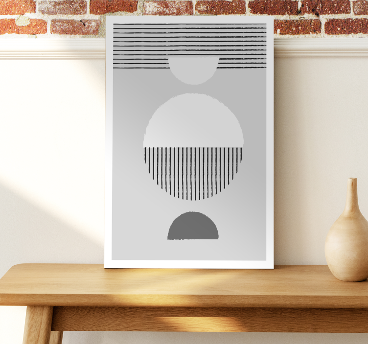 estilo nórdico dining room canvas art - TenStickers