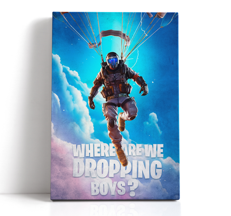 where are we dropping video game framed wall art - TenStickers
