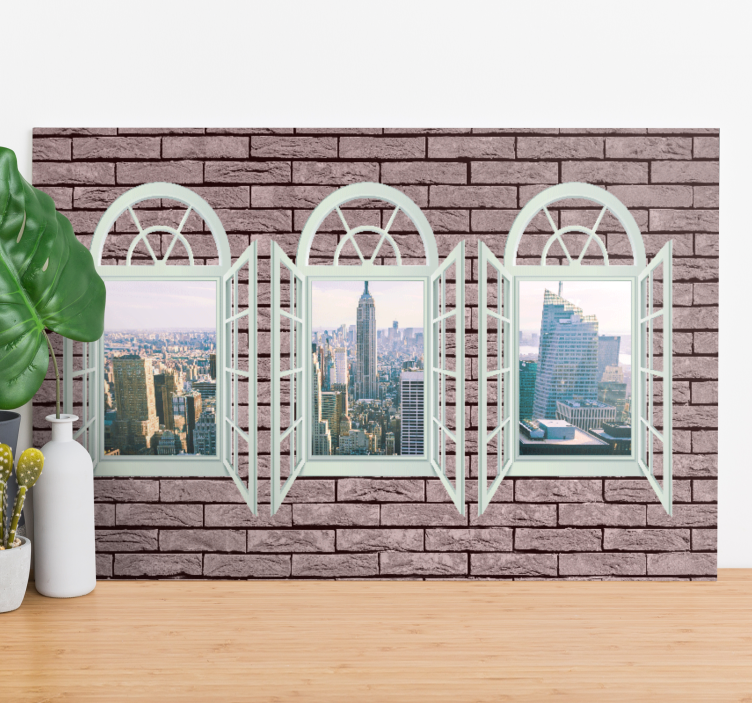 Cityscape wall art elegant urban landscape - TenStickers