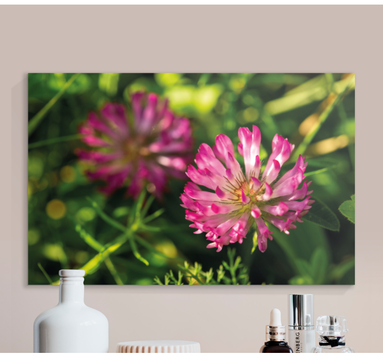 Flowers canvas pink floral arrangement - TenStickers