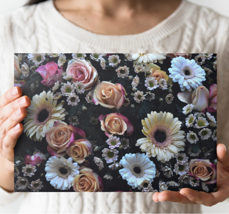 Flowers canvas stunning floral design - TenStickers