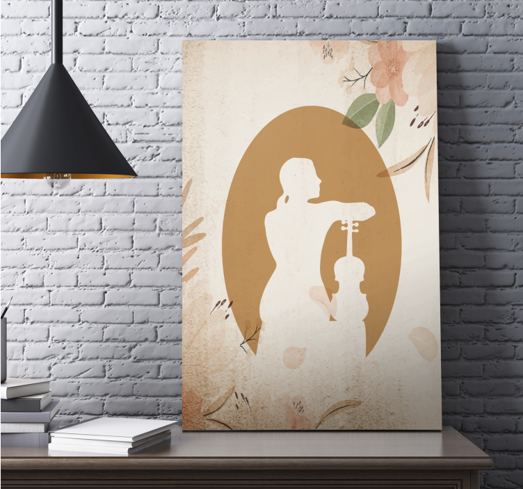 Graceful musician music canvas art - TenStickers