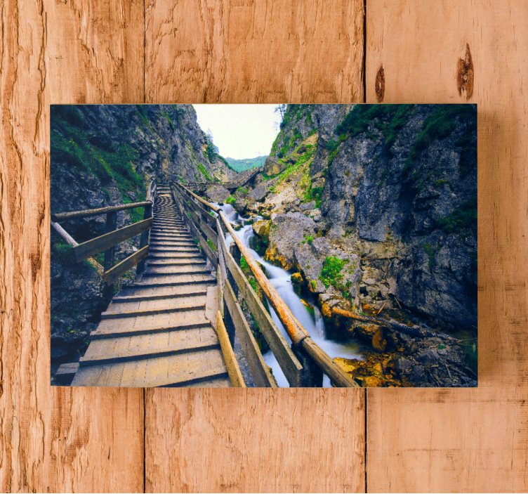 Landscape canvas scenic river path - TenStickers