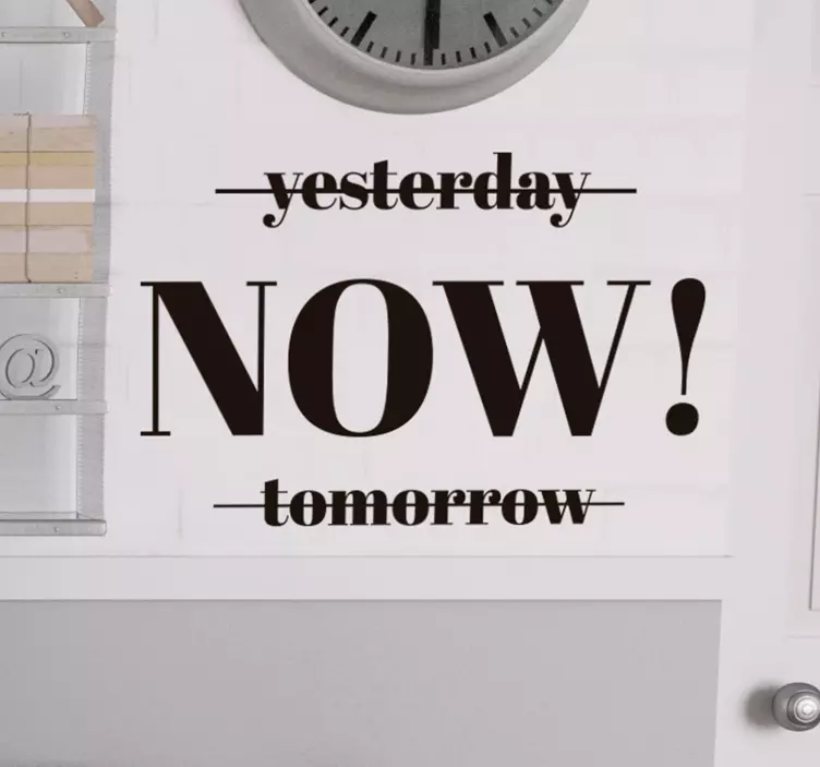 phrase minimalism motivational wall sticker - TenStickers