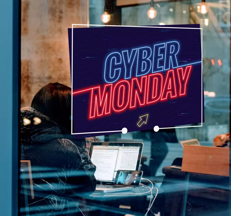 Cyber monday black friday stickers - TenStickers