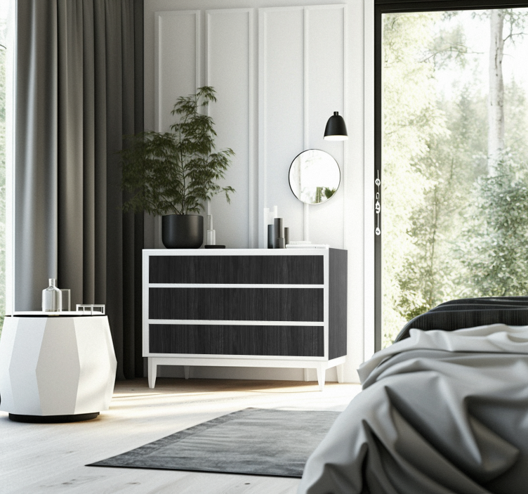 Black Wood furniture decal  3600 - TenStickers