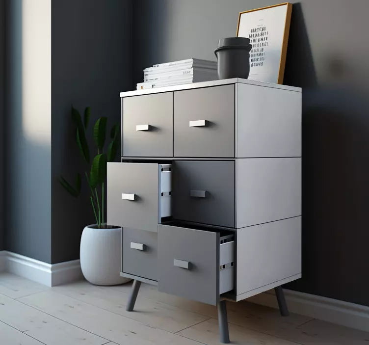 Gray furniture decal  3600 - TenStickers