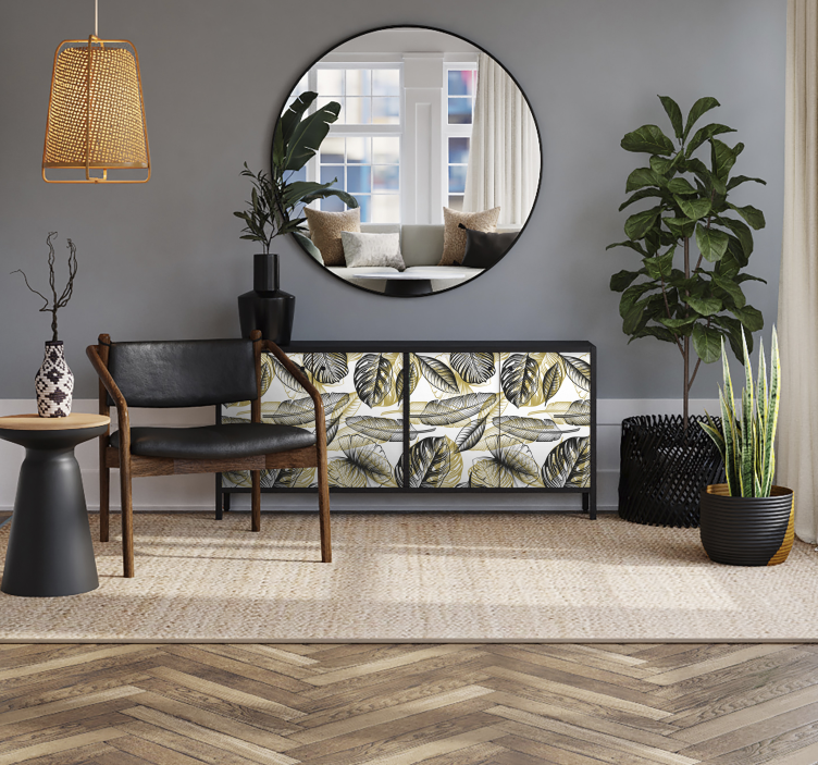 Elegant Tropical Plants furniture decal  3600 - TenStickers