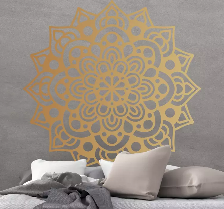 Luxury arabesque mandala floral wall sticker - TenStickers