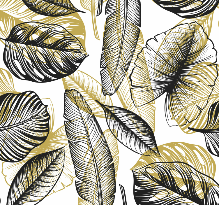 Elegant Tropical Plants furniture decal  3600 - TenStickers
