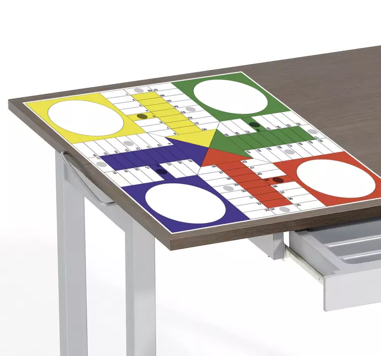 Classic ludo furniture sticker - TenStickers