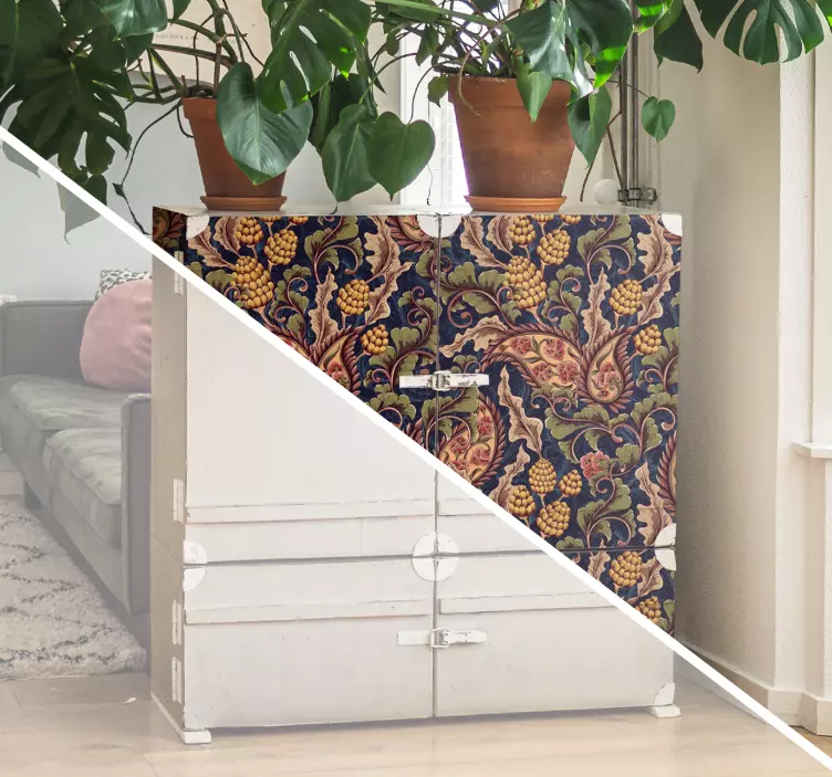Realistic Paisley Illustration  furniture decal - TenStickers