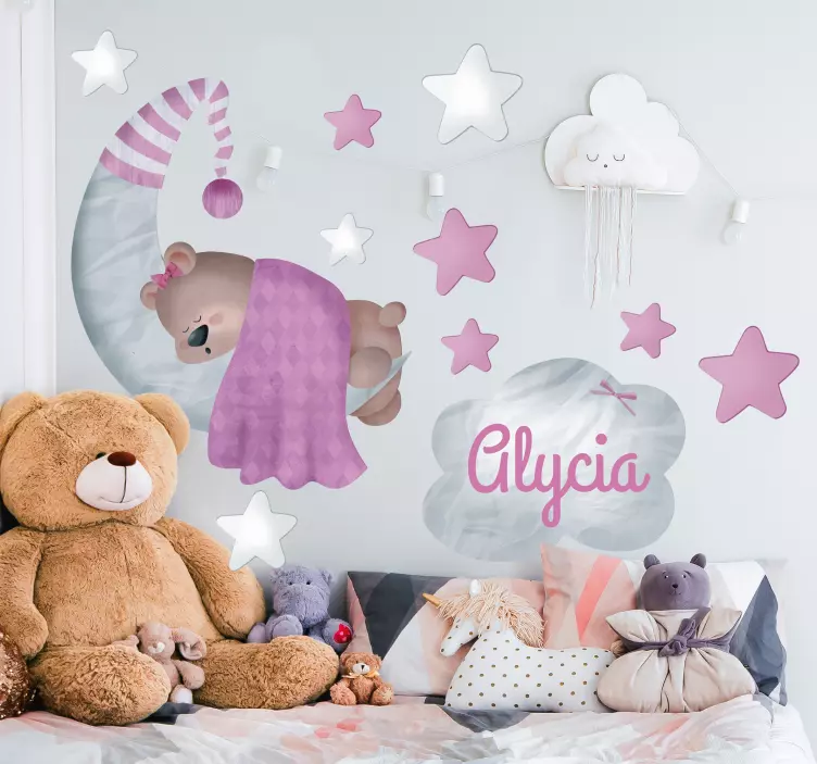 Cute Kids Decor - Teddy Bear Wall Sticker - TenStickers