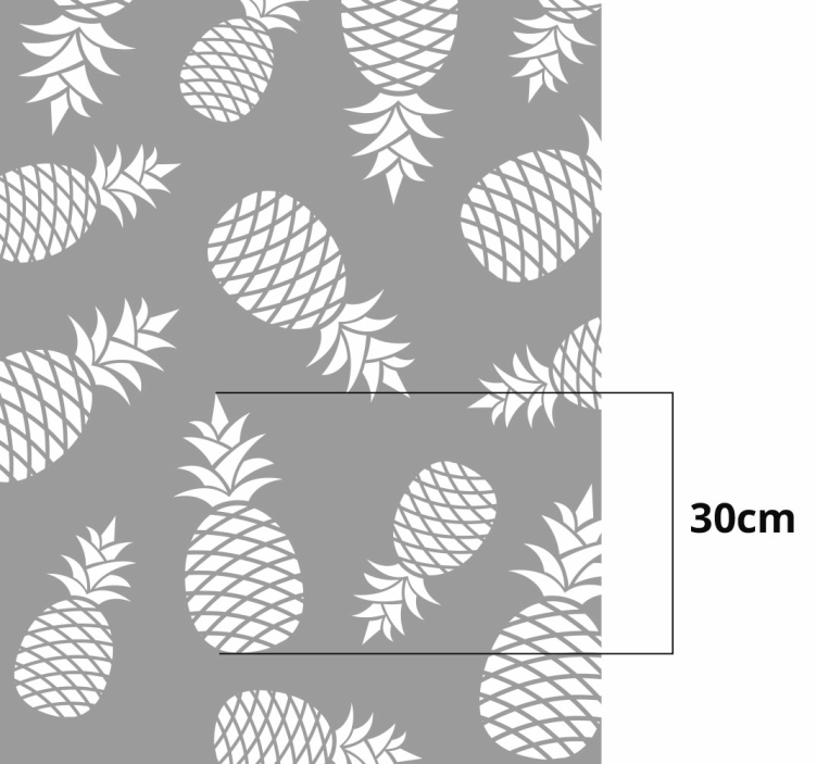 Pineapple Translucent Sticker - TenStickers