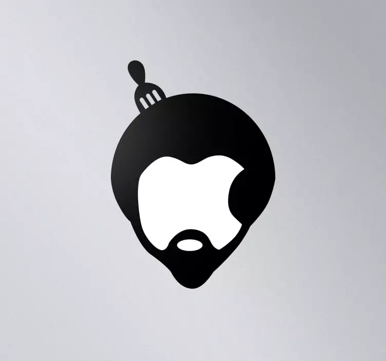 Afro Comb MacBook Sticker - TenStickers