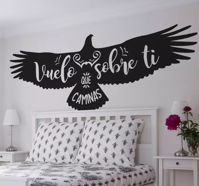 Andean condor drawing literature wall sticker - TenStickers