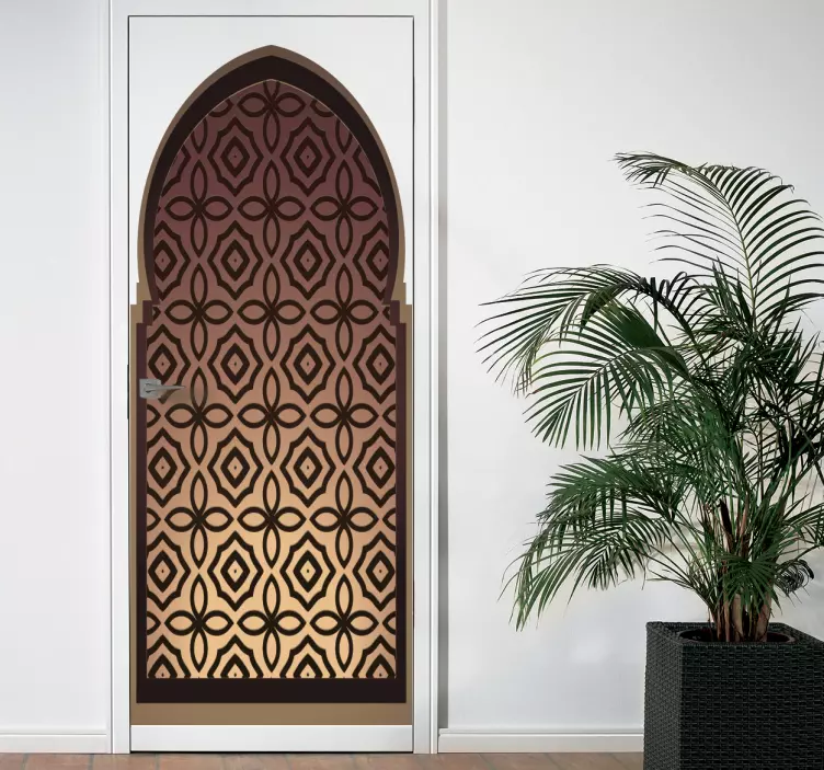 Arabic vinyl door sticker - TenStickers