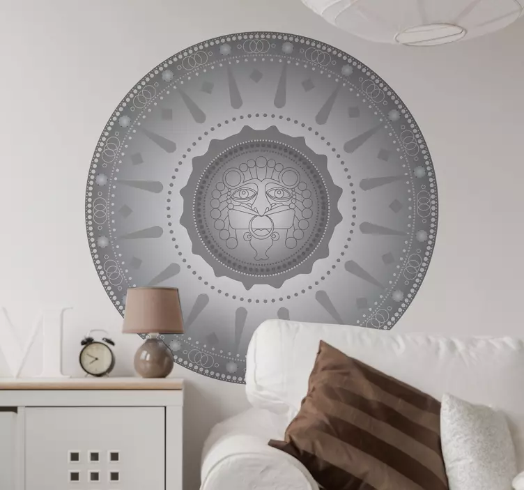Aztec mandala wall sticker - TenStickers