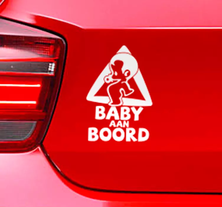 Baby  in the car sticker - TenStickers