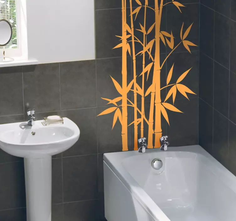 Bamboo Leaves Sticker - TenStickers
