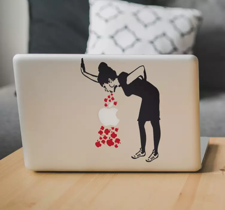 Bansky Lovesick laptop sticker - TenStickers