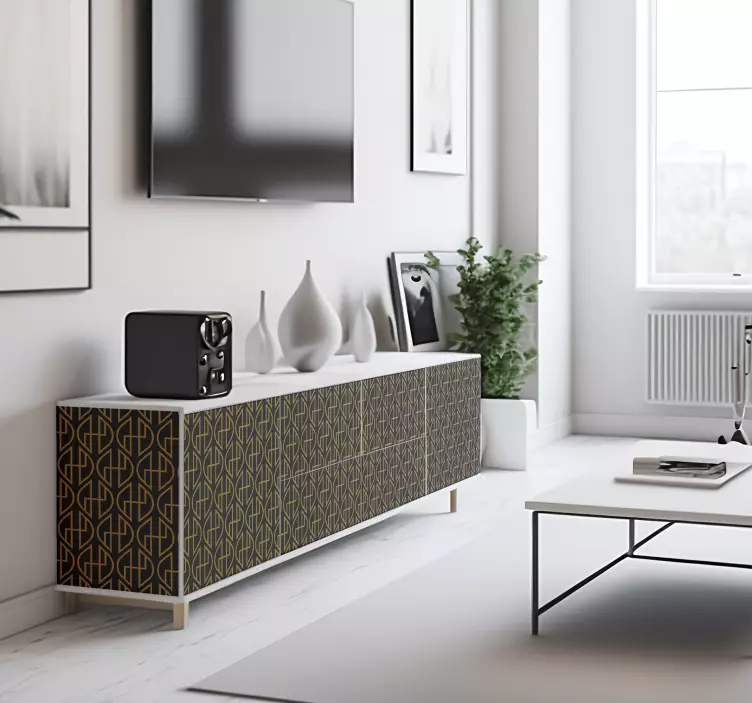 Black and gold lines translated into English is "black and gold s - TenStickers