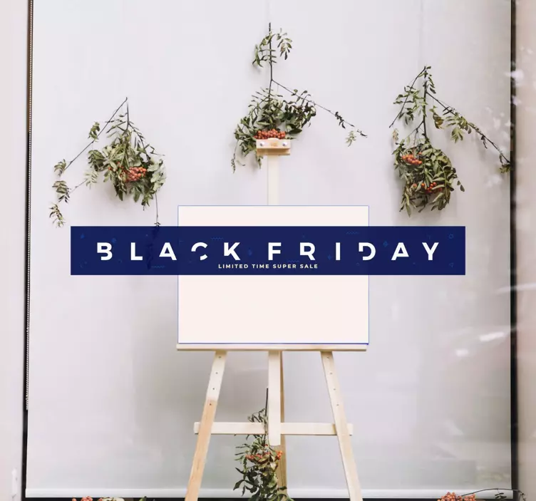 black friday stylish premium header decal - TenStickers