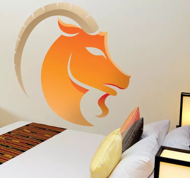 Capricorn Zodiac Sign Wall Sticker - TenStickers