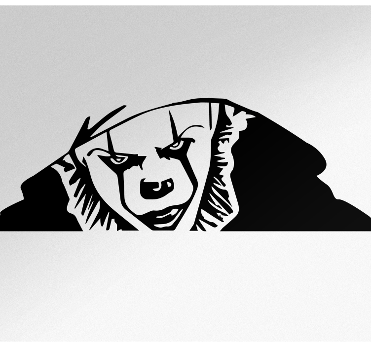 Car sticker creepy clown figure - TenStickers