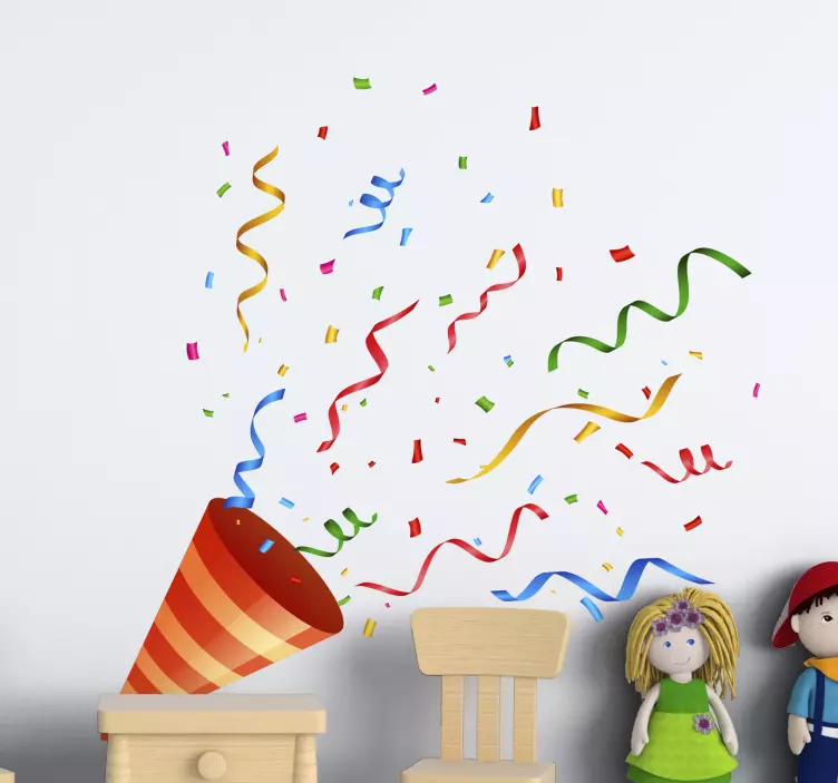 Celebration Confetti wall sticker - TenStickers