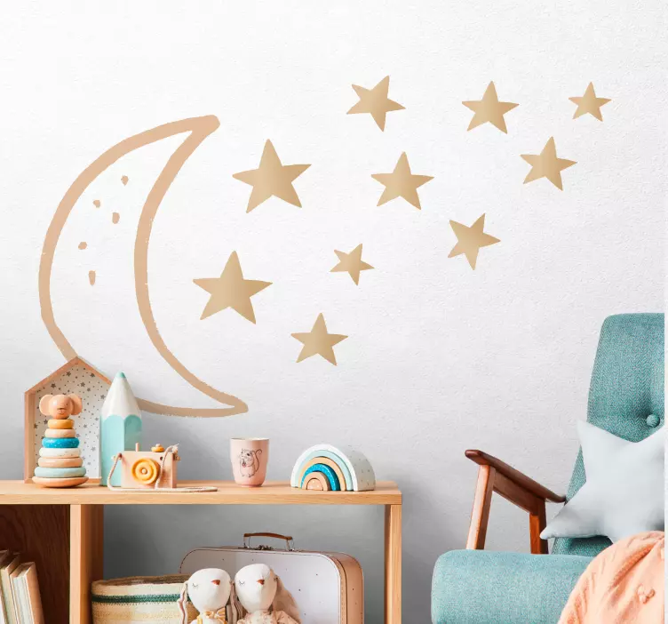 Celestial Bodies and Night Sky kid's sticker - TenStickers