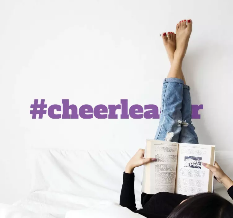 #cheerleader wall sticker - TenStickers