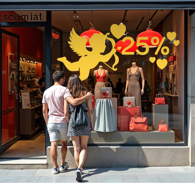 cherub discount valentine's sticker - TenStickers