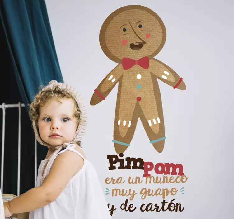 children's music Pin Pon nursery rhyme decal - TenStickers