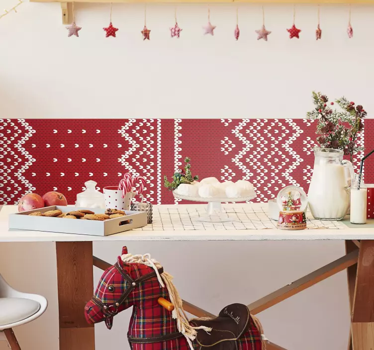 Typical  Christmas pattern decal - TenStickers