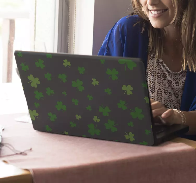 Clover Selection Laptop Sticker - TenStickers