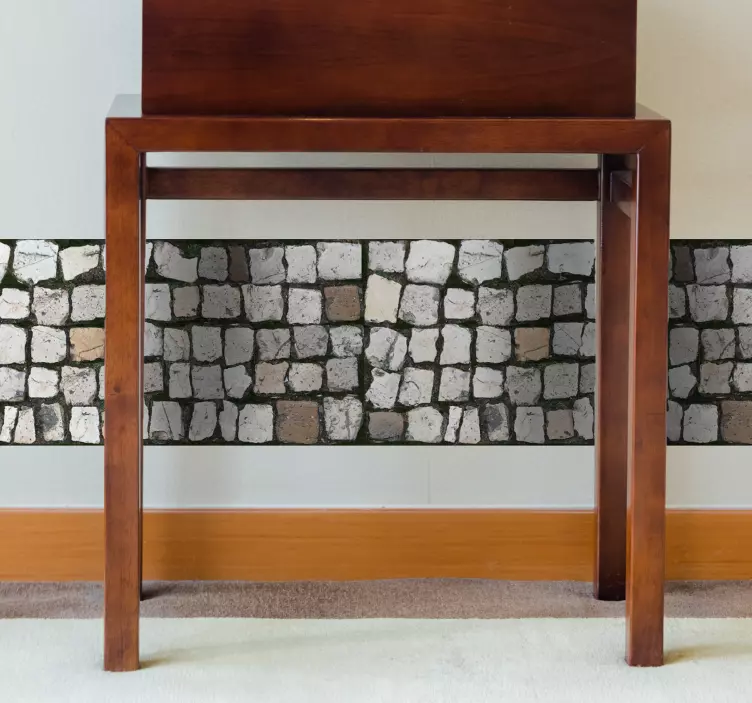 Cobble Stones Wall Mural Sticker - TenStickers