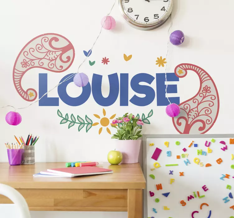 Colorful paisley  decoration wall sticker - TenStickers